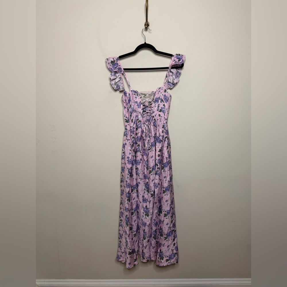 ASTR Wedelia Dress in Purple Floral - Picture 12 of 12